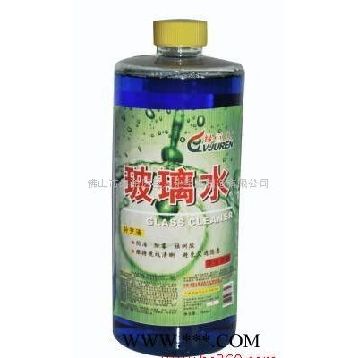 供应玻璃清洁剂 玻璃水 玻璃液 绿巨人玻璃水4kg汽车养护用品批发汽车美容产品