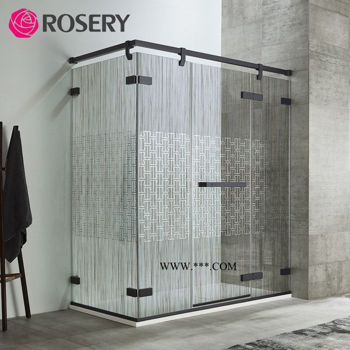 ROSERY玫瑰岛不锈钢长方形淋浴房卫生间隔断门VV系列镀膜沐浴房 不锈钢棒材