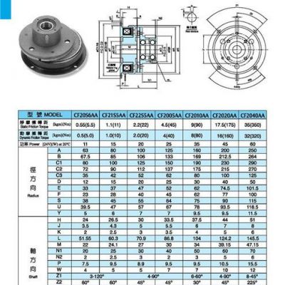 台湾仟岱离合器CF21S5-广州明协（仟岱总代理）